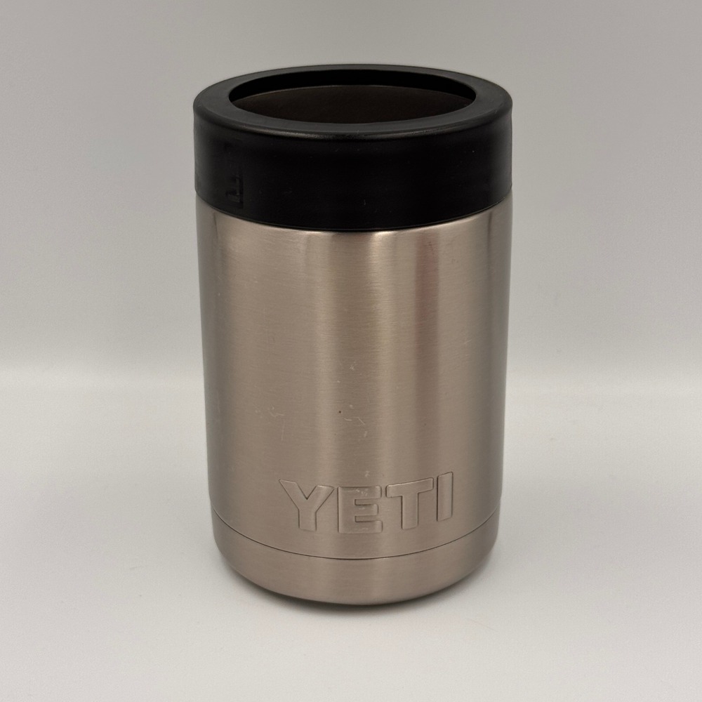 YETI Rambler Colster 12 oz Insulated Can Cooler Stainless Steel Silver